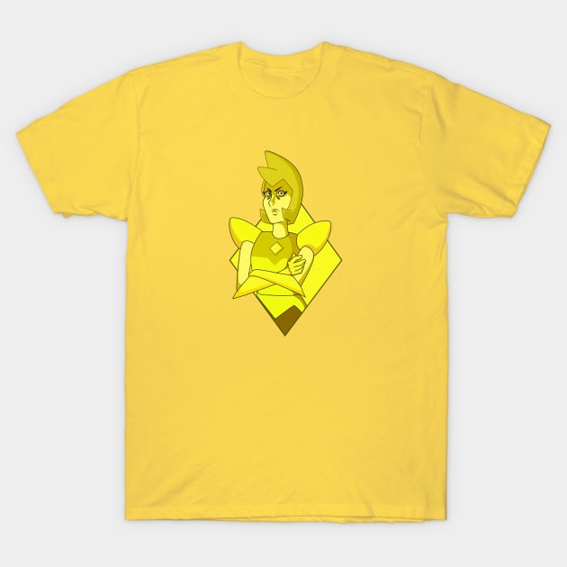 Yellow Diamond T-Shirt by necromancress